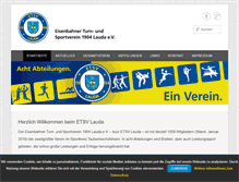 Tablet Screenshot of etsv-lauda.de